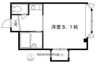 サンウォーター【202号室】の間取り