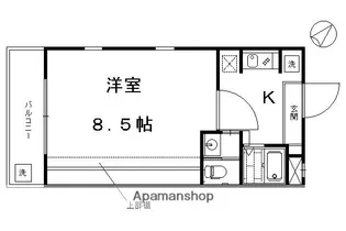 サンフェスタ東福寺(A・B棟)【B201号室】の間取り