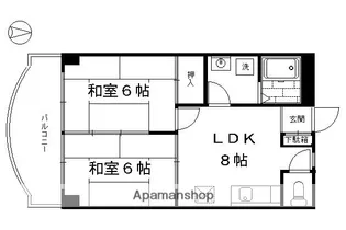ルーインズ戸倉【3階】の間取り