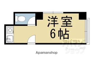 河原町フラット【3階】の間取り
