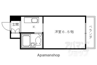朝日プラザ三条口【304号室】の間取り