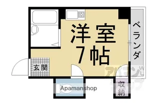パルコーポ太子道【402号室】の間取り