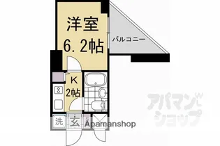 デ・リード桃山南【5階】の間取り