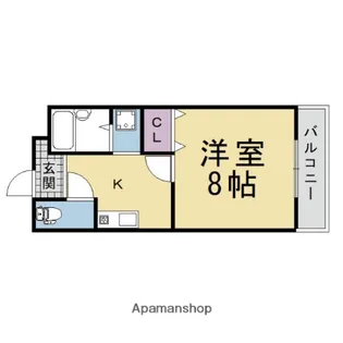 グランフォルム西向日【303号室】の間取り