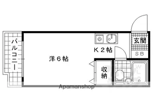 プルシャン山科【303号室】の間取り