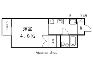 ハイツ白鷺【1階】の間取り