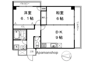 メゾン桂川【4階】の間取り