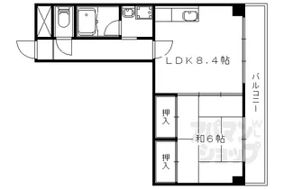エクセル新十条【606号室】の間取り