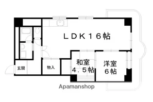 シャリマー西高瀬【1階】の間取り