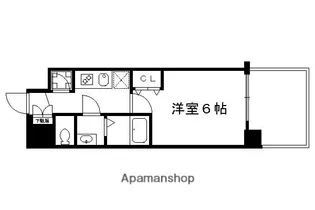 プレサンス京都四条大宮【5階】の間取り