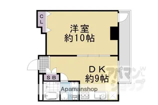 ハイム八坂【603号室】の間取り