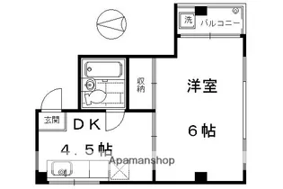 ザ・プライムU【5階】の間取り