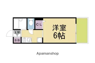 セジュール冨井【105号室】の間取り