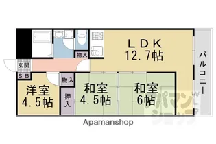 ジュネス音羽【504号室】の間取り