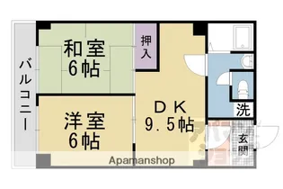 メイゾン山科【1005号室】の間取り