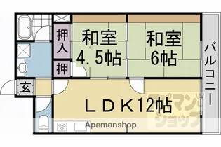 ルミネ玉山【2階】の間取り