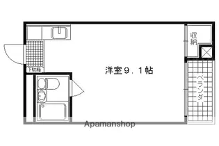 アサヒカレッジハイツ【308号室】の間取り