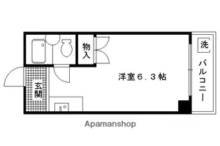 アサヒカレッジハイツ【303号室】の間取り