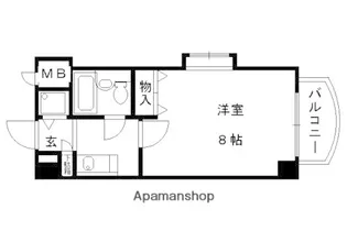 パラドール伏見【5階】の間取り