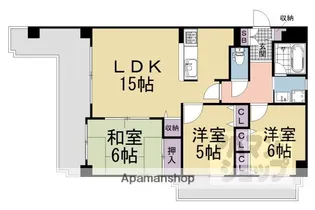プレドール向日町東【810号室】の間取り
