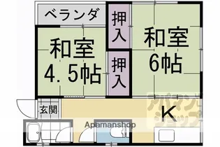 ハイツ中村【202号室】の間取り