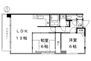 サングリエ間之町【3階】の間取り