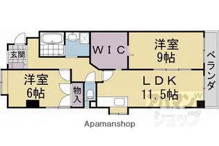 アルカサール向陽【307号室】の間取り