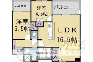アンビエント京都駅前【7階】の間取り