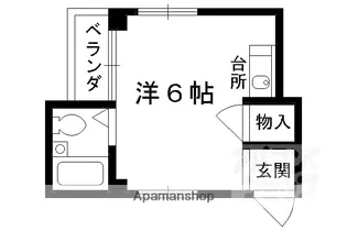 コーポサンライズ【201号室】の間取り