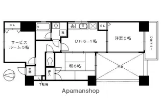 分譲 サンフォニア五条大宮【8階】の間取り