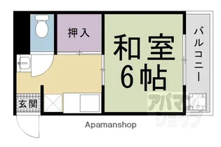 高瀬川マンション【2-5号室】の間取り