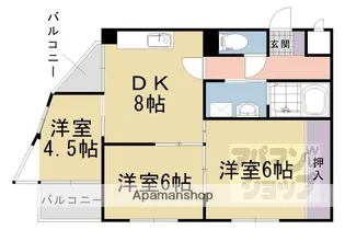 シェモア19【201号室】の間取り