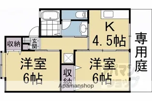 パレーシャル塚本【1階】の間取り