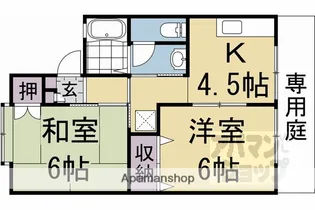パレーシャル塚本【B101号室】の間取り