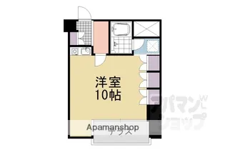 ヴェルビュ二条城東【101号室】の間取り