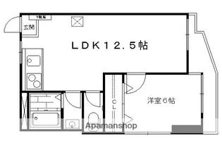 泉涌寺アビタシオン【5階】の間取り