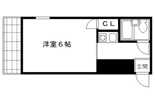 マンション栄光【2-D号室】の間取り