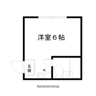 KOZY6番館【105号室】の間取り
