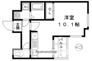 サザン桃山御陵【4階】の間取り