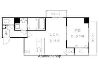 コンフォーレ栗栖野【601号室】の間取り