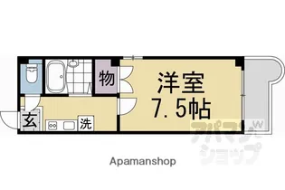 ピースフル京都【505号室】の間取り