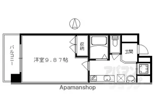 プロスペクト河原町五条【801号室】の間取り