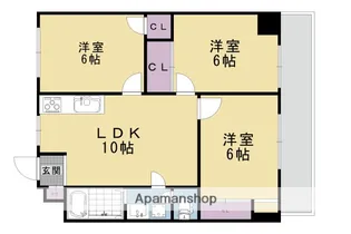 東和ハイツ本館【1001号室】の間取り