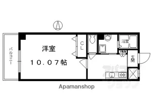 メディナ烏丸御池【507号室】の間取り