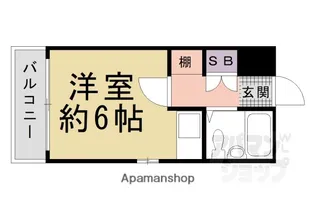 ヴィラ夷川【301号室】の間取り