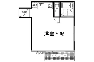 1Rの間取り画像