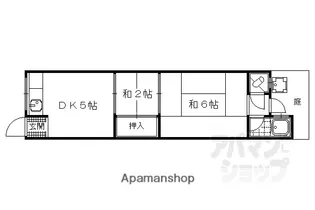 峰山荘【102号室】の間取り