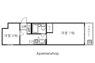 メゾン・ド・パリエ【4階】の間取り
