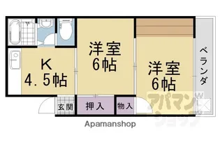 コーポ安田【202号室】の間取り