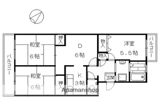 マッシュハイムⅠ【4階】の間取り